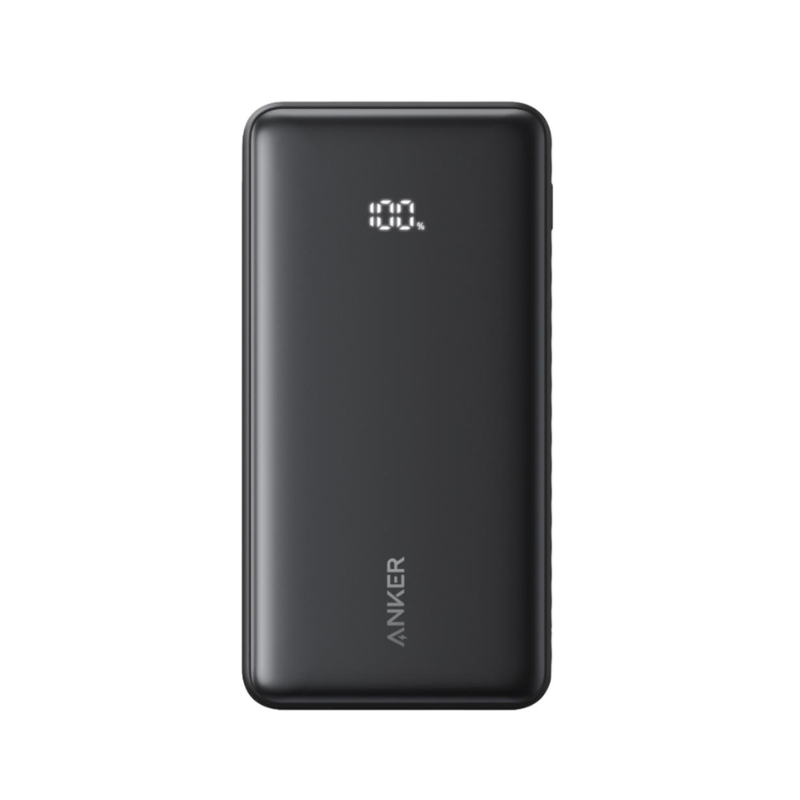 Anker Zolo Power Bank 20000mAh 22.5W With Built-In USB-C Cable - Black - Black