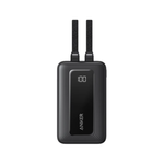 Anker Zolo Power Bank 20000mAh 45W With Dual Built-in USB-C Cables - Black - Black