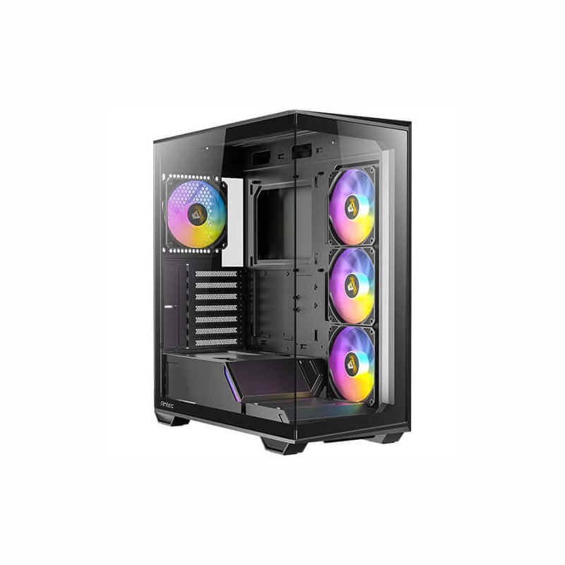 Antec C3 ARGB ATX | Micro-ATX | ITX ARGB Mid-Tower Gaming Chassis - Black - Black