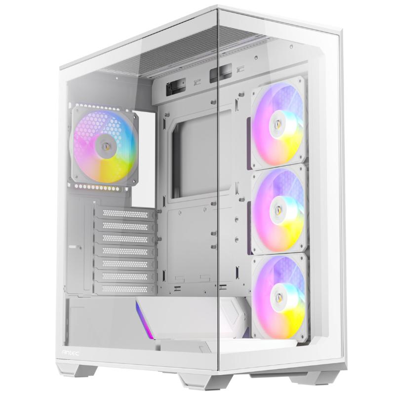 Antec C3 ARGB ATX | Micro-ATX | ITX ARGB Mid-Tower Gaming Chassis White - White