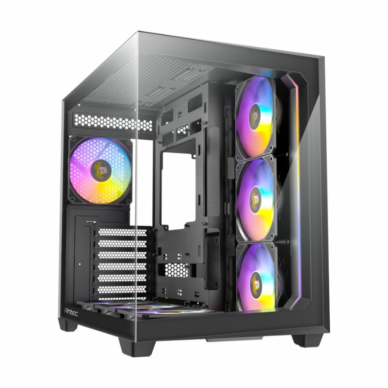 Antec C5 ARGB ATX DUAL Mid Tower Gaming Chassis Black - Black