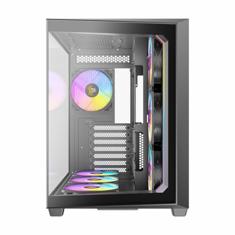 Antec C5 ARGB ATX DUAL Mid Tower Gaming Chassis Black - Black