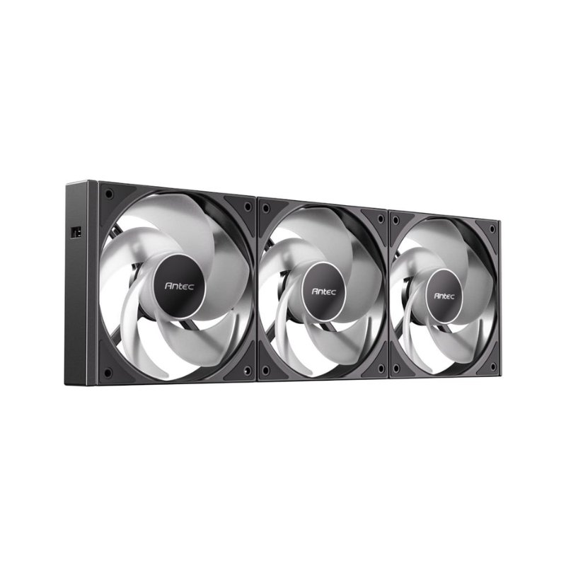 Antec Connect 120 Reverse ARGB PWM Fan 3 Pack - Black - Black