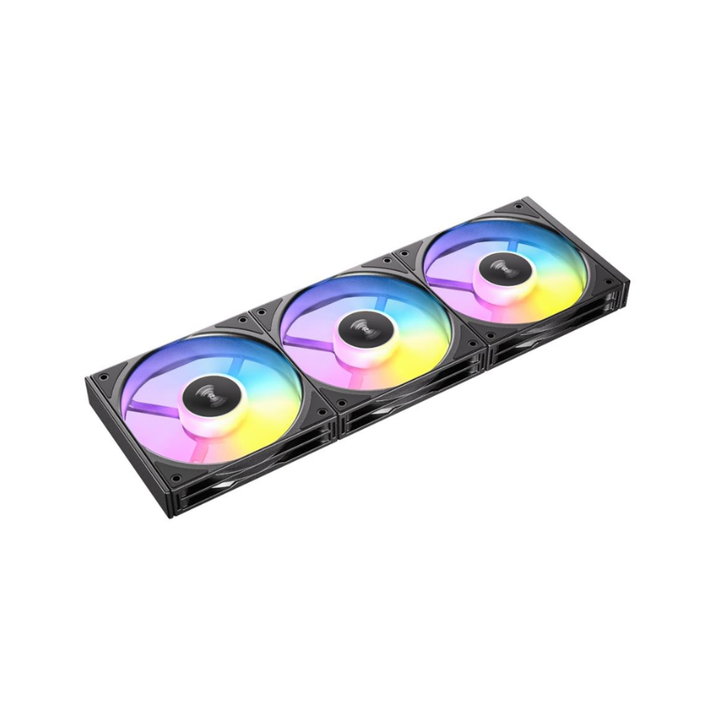 Antec Connect 120 Reverse ARGB PWM Fan 3 Pack - Black - Black