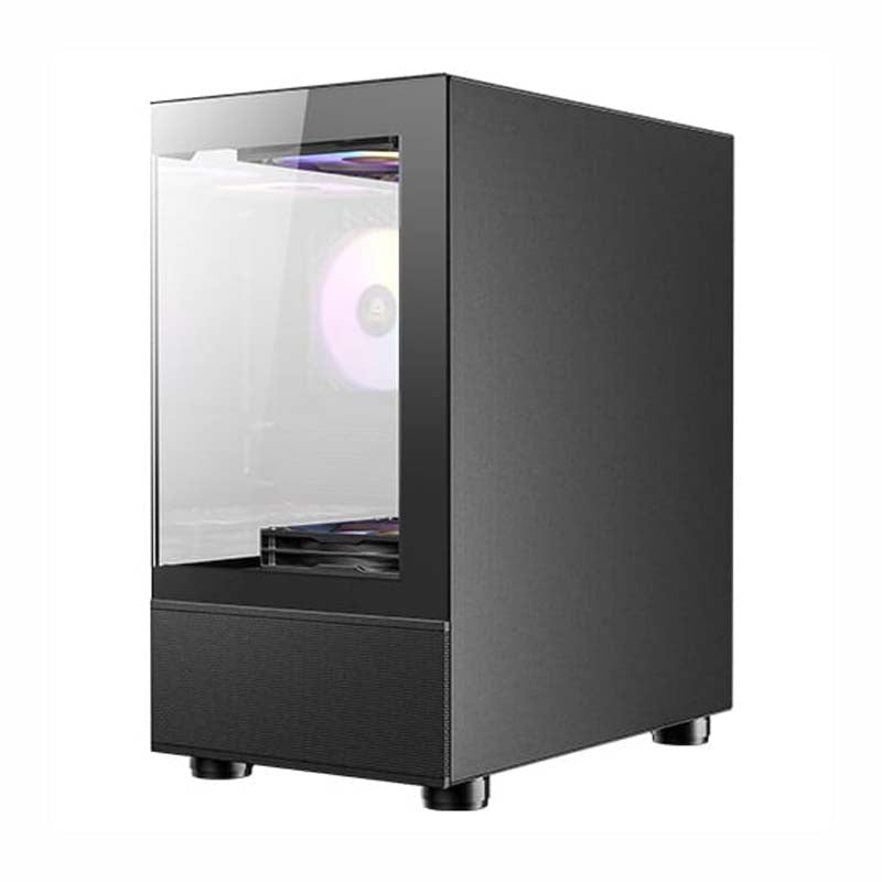 Antec CX200M Elite Micro-ATX ITX ARGB Mini-Tower Gaming Chassis - Black - Black