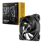 Antec NOVA 120 PWM Fan with Speed Controller - Black - Black