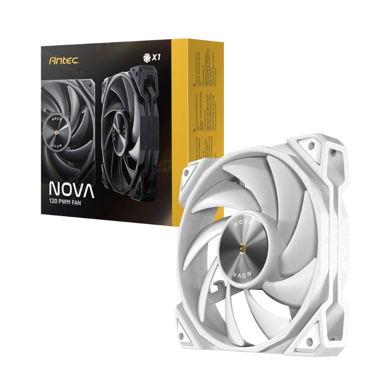 Antec NOVA PWM 120mm Case Fan White - White
