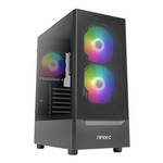 Antec NX410 V2 ATX | Micro-ATX | ITX ARGB Mid-Tower Gaming Chassis - Black - Black