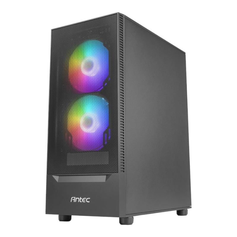Antec NX410 V2 ATX | Micro-ATX | ITX ARGB Mid-Tower Gaming Chassis - Black - Black