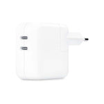 Apple 35W Dual USB C Port Power Adapter - White - White