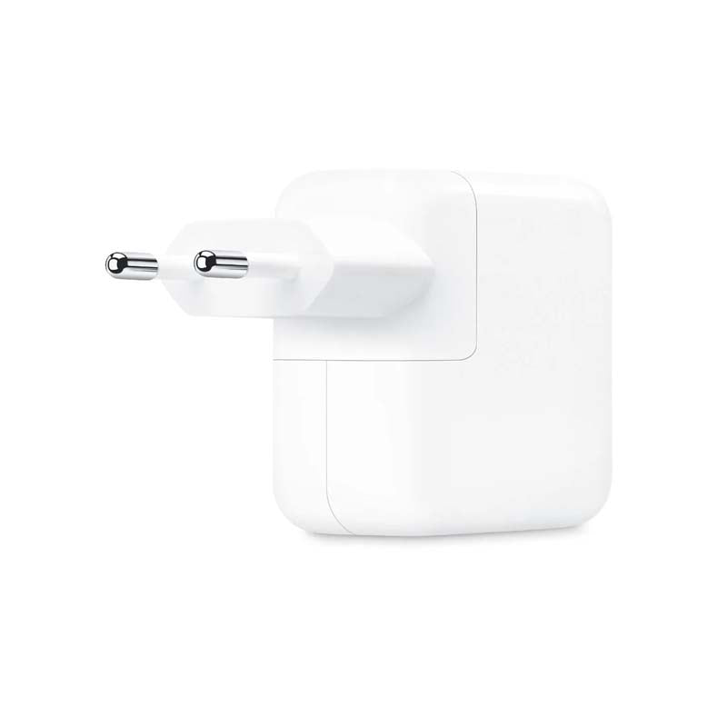 Apple 35W Dual USB C Port Power Adapter - White - White