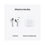 Apple AirPods 5 with Wireless Charging Case - White - White