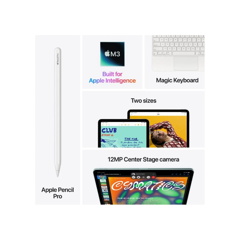 Apple iPad Air 11 Inch Wi-Fi + Cellular 256GB - Blue - Blue