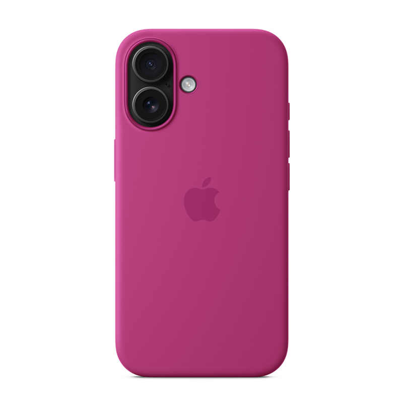Apple iPhone 16 Plus Silicone Case with MagSafe - Fuchsia Pink - Pink