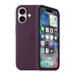Apple iPhone 16 Plus Silicone Case with MagSafe - Plum - Red