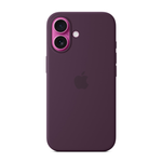 Apple iPhone 16 Plus Silicone Case with MagSafe - Plum - Red