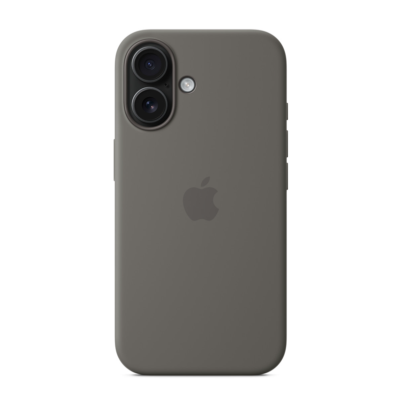 Apple iPhone 16 Plus Silicone Case with MagSafe - Stone Grey - Blue