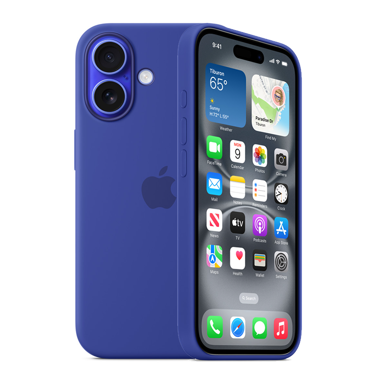 Apple iPhone 16 Plus Silicone Case with MagSafe - Ultramarine Blue - Blue