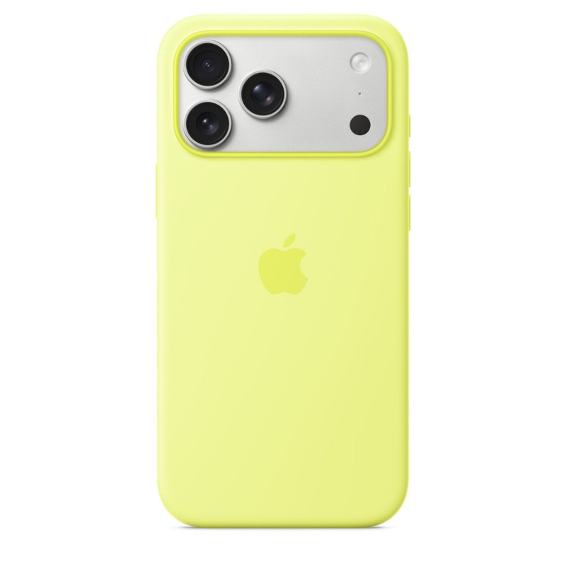 Apple iPhone 17 Pro Max Silicone Case With MagSafe - Neon Yellow - Yellow