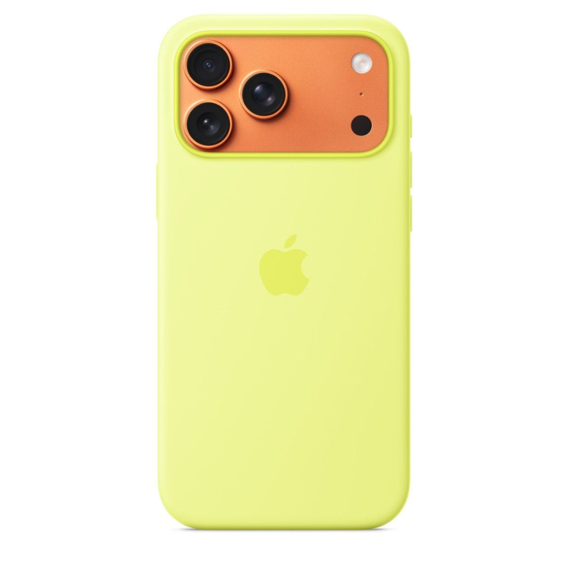 Apple iPhone 17 Pro Max Silicone Case With MagSafe - Neon Yellow - Yellow