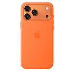 Apple iPhone 17 Pro Max Silicone Case With MagSafe - Orange - Orange