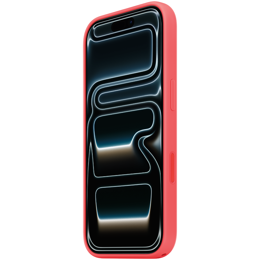 Apple iPhone 17 Pro Silicone Case with MagSafe - Bright Guava,Model A3559 - Red