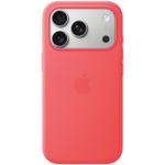 Apple iPhone 17 Pro Silicone Case with MagSafe - Bright Guava,Model A3559 - Red