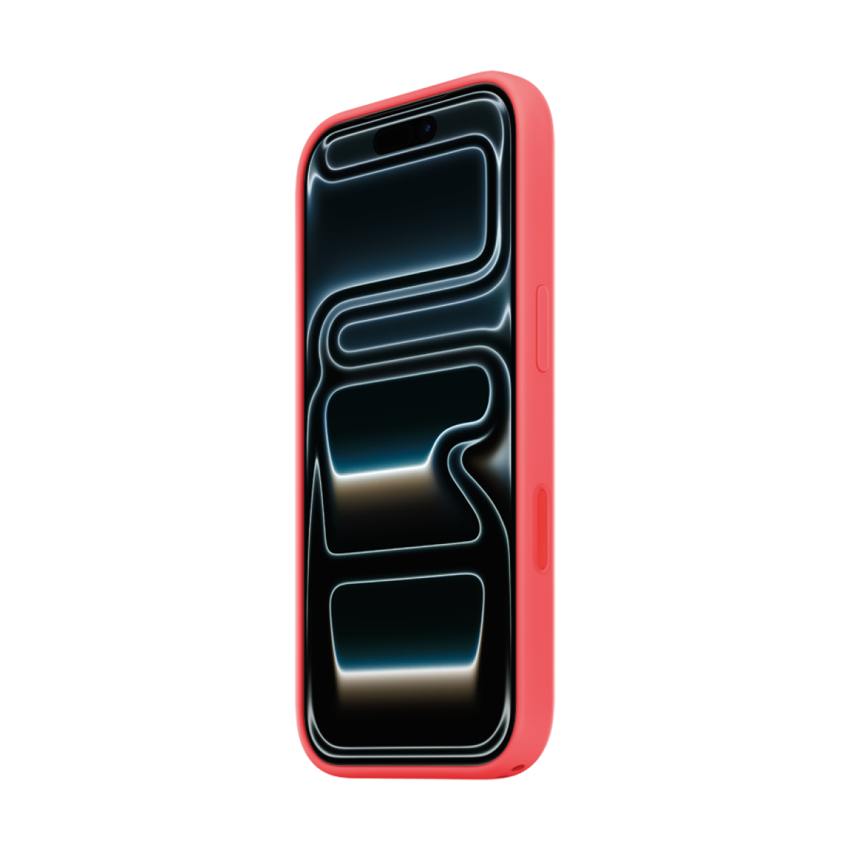 Apple iPhone 17 Pro Silicone Case with MagSafe - Bright Guava,Model A3559 - Red