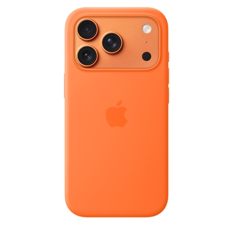 Apple iPhone 17 Pro Silicone Case With MagSafe - Orange - Orange