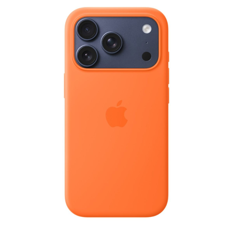 Apple iPhone 17 Pro Silicone Case With MagSafe - Orange - Orange