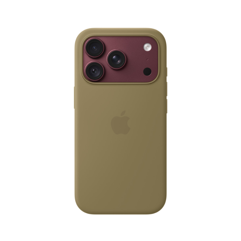 Apple iPhone 18 Pro Max Silicone Case with MagSafe - Olive Model A3702 - Olive - iPhone accessories