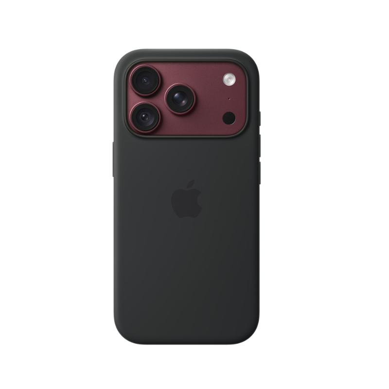 Apple iPhone 18 Pro Silicone Case with MagSafe - Black Model A3701 - Black - iPhone accessories