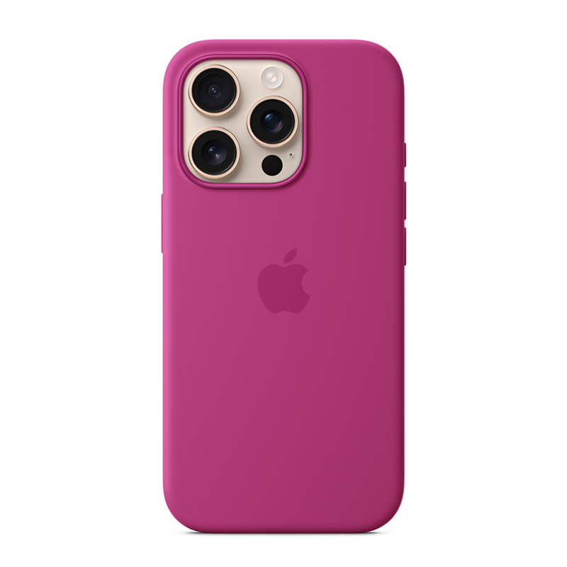 Apple iPhone¬¨‚Ä†16 Pro Silicone Case with MagSafe - Fuchsia Pink - Pink