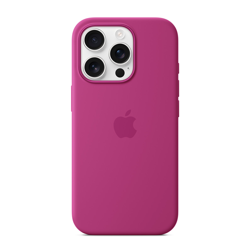 Apple iPhone¬¨‚Ä†16 Pro Silicone Case with MagSafe - Fuchsia Pink - Pink