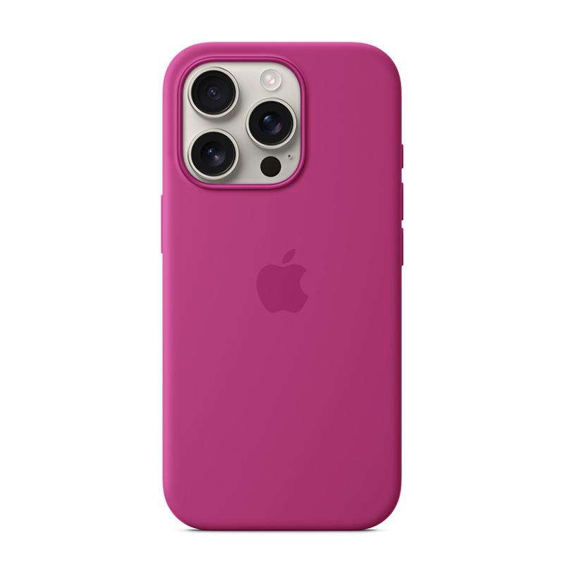 Apple iPhone¬¨‚Ä†16 Pro Silicone Case with MagSafe - Fuchsia Pink - Pink