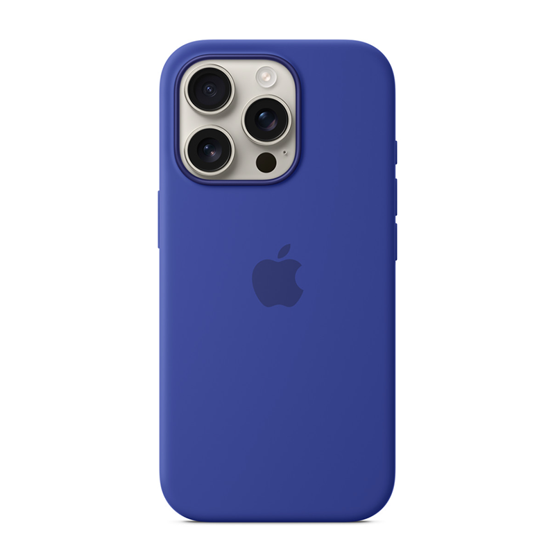 Apple iPhone¬¨‚Ä†16 Pro Silicone Case with MagSafe - Ultramarine Blue - Blue