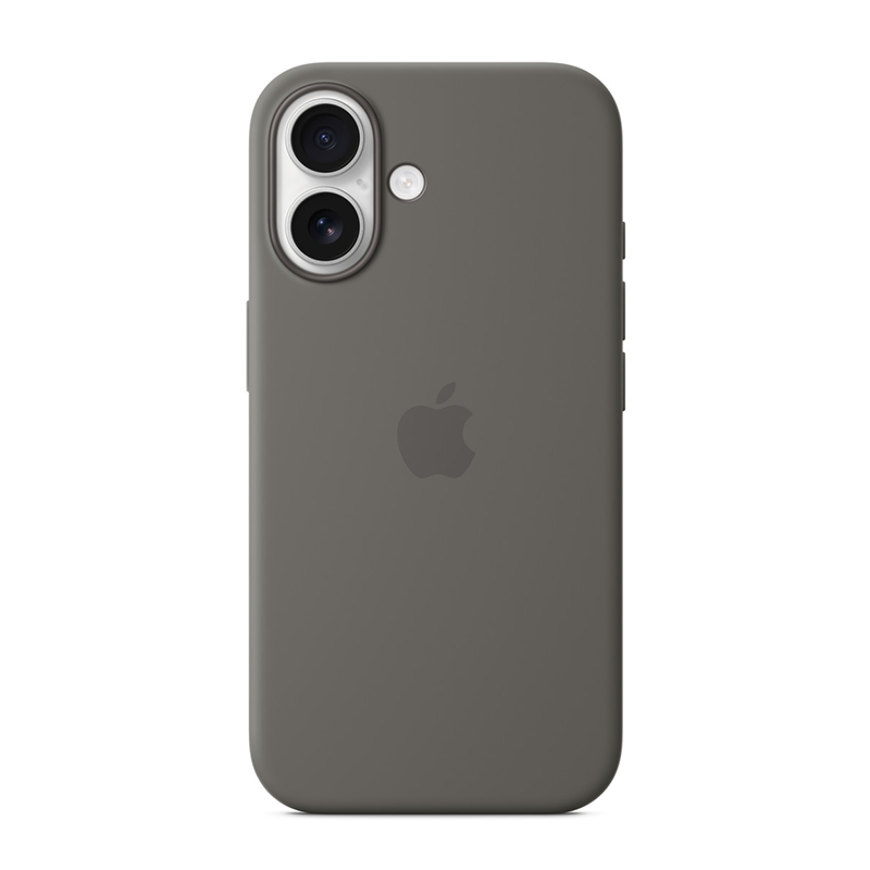 Apple iPhone¬¨‚Ä†16 Silicone Case with MagSafe - Stone Grey - Grey