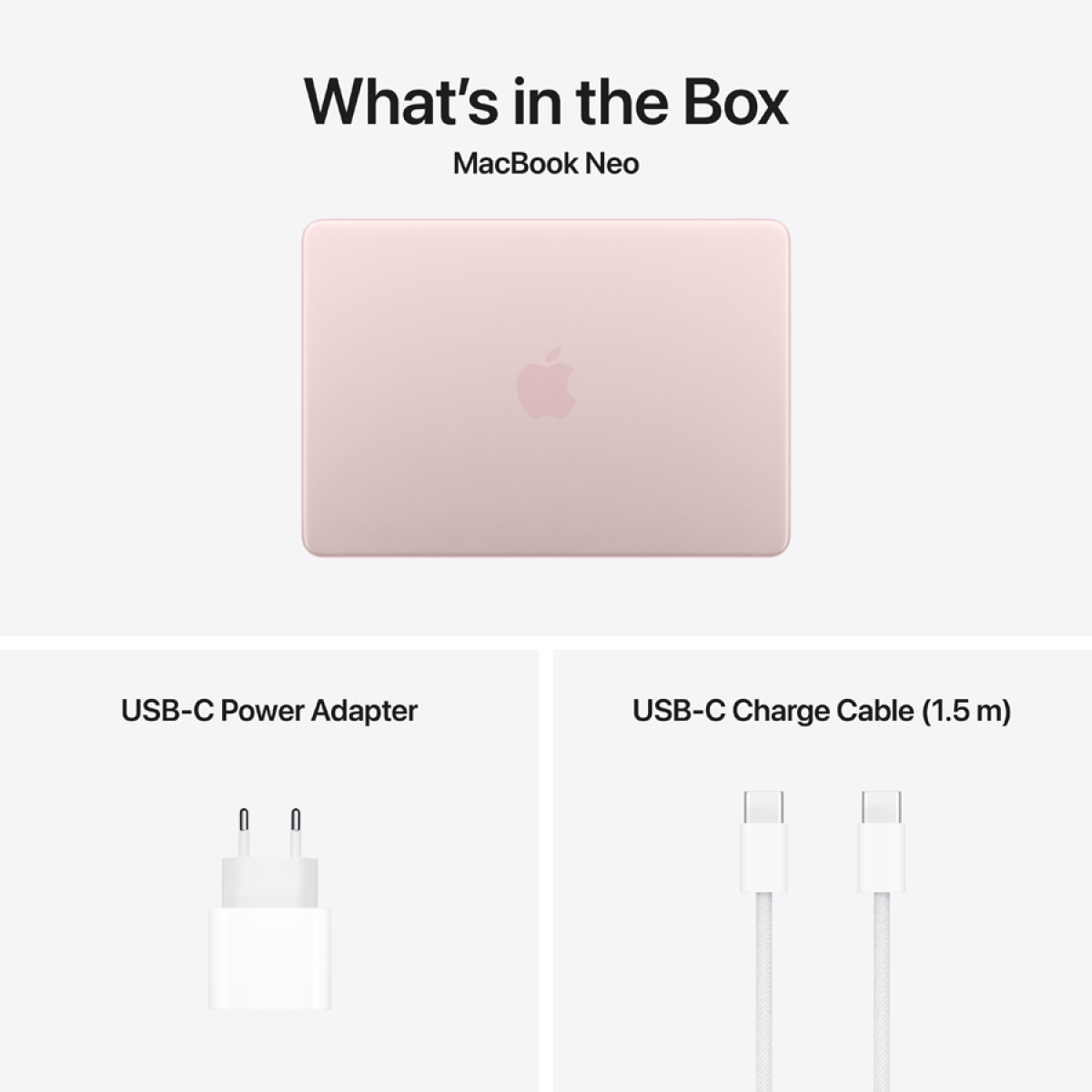 Apple MacBook Neo 13-inch A18 Pro chip 8GB 256GB SSD - Blush - Pink - MacBook