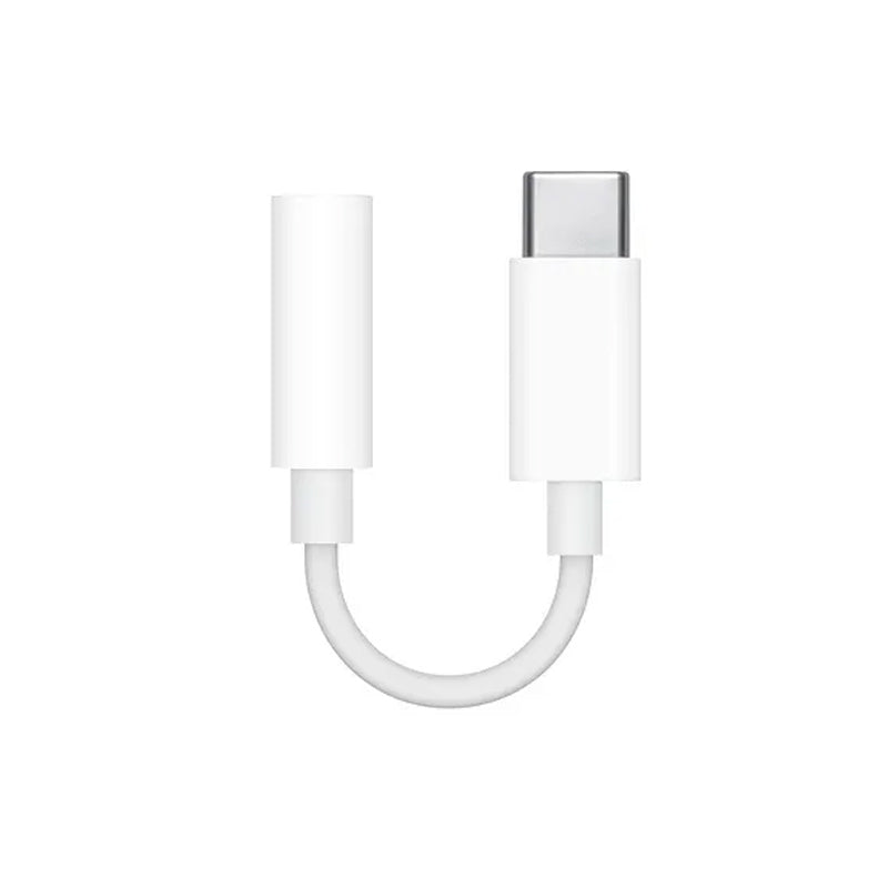 Apple Original USB Type C to 3.5mm Headphone Jack Adapter - White