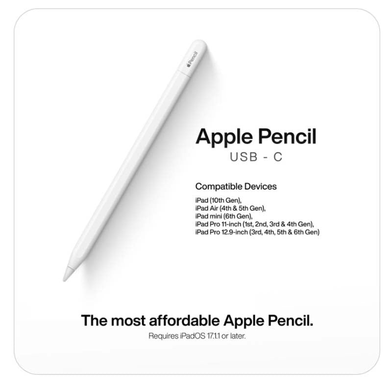 Apple Pencil (USB-C) - White - White