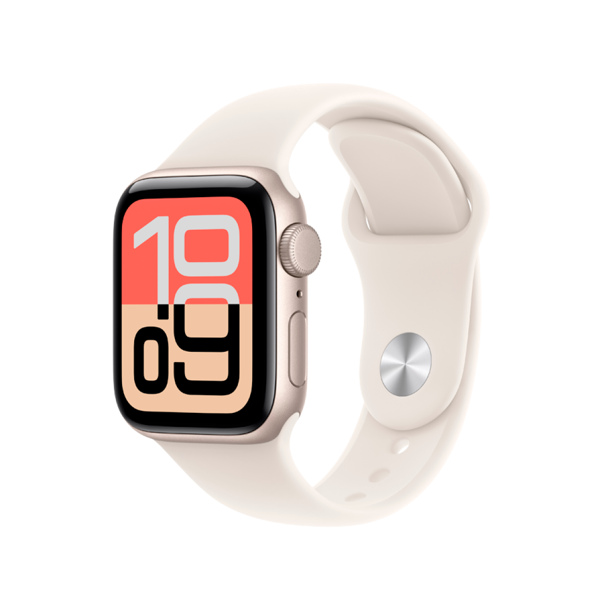 Apple Watch SE 3 GPS 40 mm Starlight Aluminium Case with Starlight Sport Band-M/L - Starlight - Apple Watch