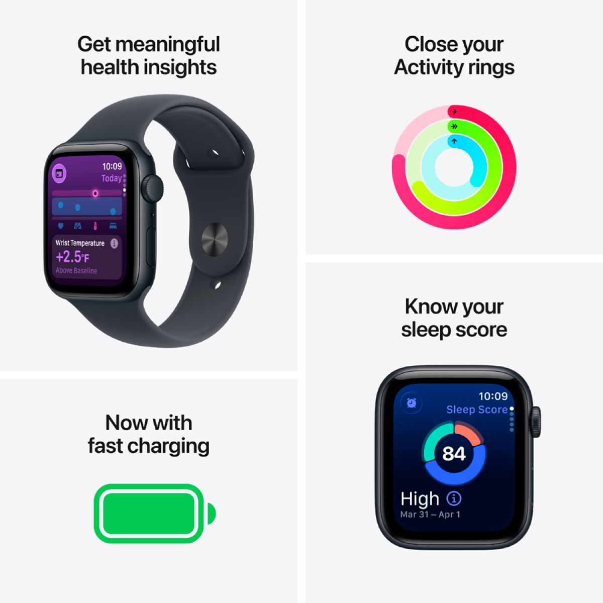 Apple Watch SE 3 GPS 40 mm Starlight Aluminium Case with Starlight Sport Band-M/L - Starlight - Apple Watch