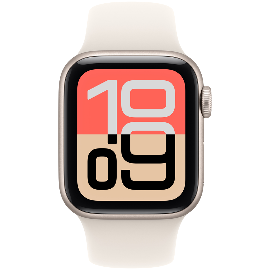 Apple Watch SE 3 GPS 40 mm Starlight Aluminium Case with Starlight Sport Band-M/L - Starlight - Apple Watch
