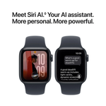Apple Watch SE 3 GPS 40mm Midnight Aluminium Case with Navy Blue Sport Band - S/M