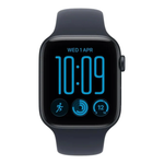 Apple Watch SE 3 GPS 40mm Midnight Aluminium Case with Navy Blue Sport Band - S/M