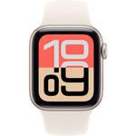 Apple Watch SE 3 GPS 40mm Smartwatch Starlight Aluminium Case With Sport Band S/M - Starlight - Starlight