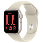 Apple Watch SE 3 GPS 40mm Starlight Aluminium Case with Sand Sport Band - S/M - Sand