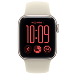 Apple Watch SE 3 GPS 40mm Starlight Aluminium Case with Sand Sport Band - S/M - Sand