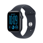 Apple Watch SE 3 GPS 44mm Midnight Aluminium Case with Navy Blue Sport Band - M/L