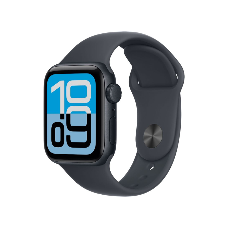 Apple Watch SE 3 GPS 44mm Smartwatch With Midnight Aluminium Case With Sport Band S/M - Midnight - Midnight